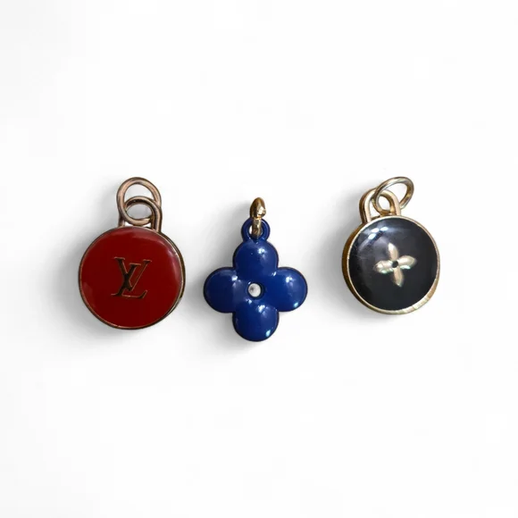Louis Vuitton Red, Blue, and Black Charm Trio - Picture 2 of 3